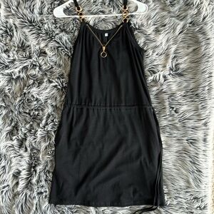 NWT Black Casual Dress w/waist tie